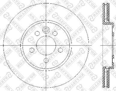 Stellox 6020-4013V-SX - Brake Disc autospares.lv