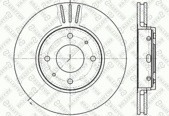 Stellox 6020-4839V-SX - Brake Disc autospares.lv