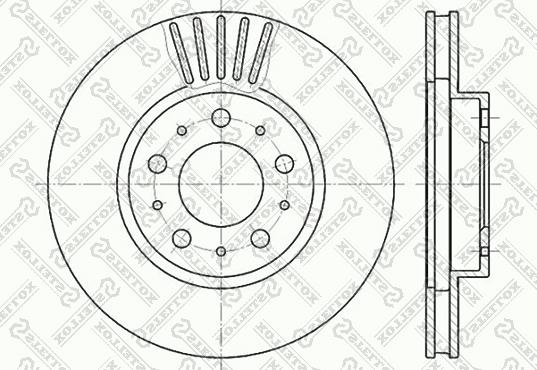 Stellox 6020-4832V-SX - Brake Disc autospares.lv