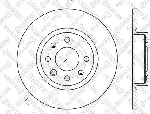 Stellox 6020-4823-SX - Brake Disc autospares.lv