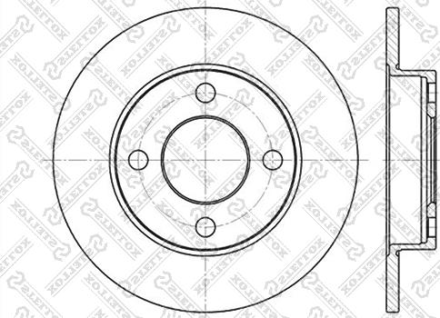 Stellox 6020-4748-SX - Brake Disc autospares.lv