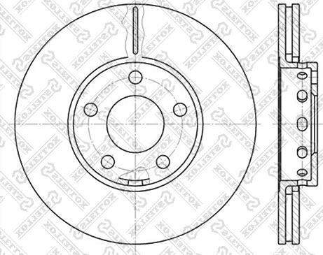 Stellox 6020-4743V-SX - Brake Disc autospares.lv