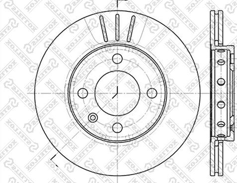 Stellox 6020-4756V-SX - Brake Disc autospares.lv