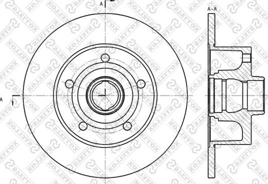 Stellox 6020-4757-SX - Brake Disc autospares.lv