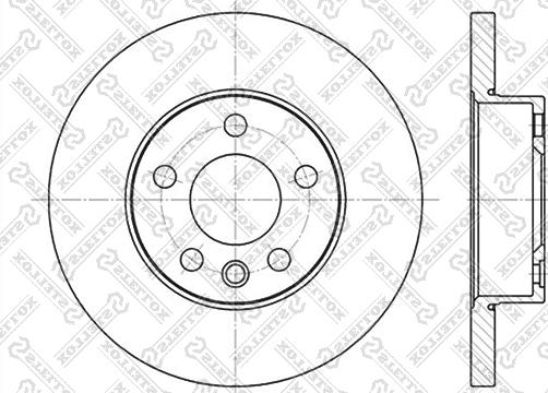 Stellox 6020-4766-SX - Brake Disc autospares.lv