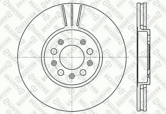 Stellox 6020-4760V-SX - Brake Disc autospares.lv