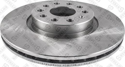 Stellox 6020-47115V-SX - Brake Disc autospares.lv