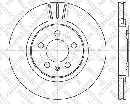 Stellox 6020-4735V-SX - Brake Disc autospares.lv