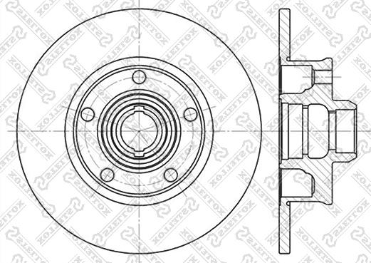 Stellox 6020-4736-SX - Brake Disc autospares.lv