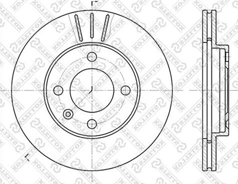 Stellox 6020-4724V-SX - Brake Disc autospares.lv