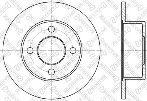 Stellox 6020-4723-SX - Brake Disc autospares.lv