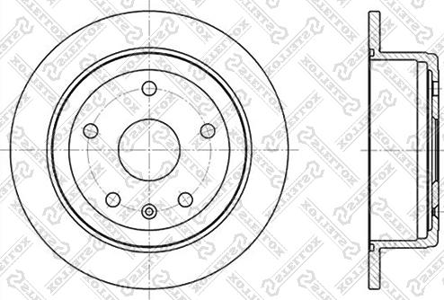 Stellox 6020-5005-SX - Brake Disc autospares.lv