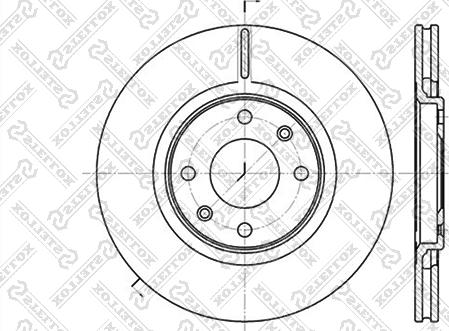 Stellox 6020-1919V-SX - Brake Disc autospares.lv