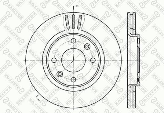 Stellox 6020-1929V-SX - Brake Disc autospares.lv