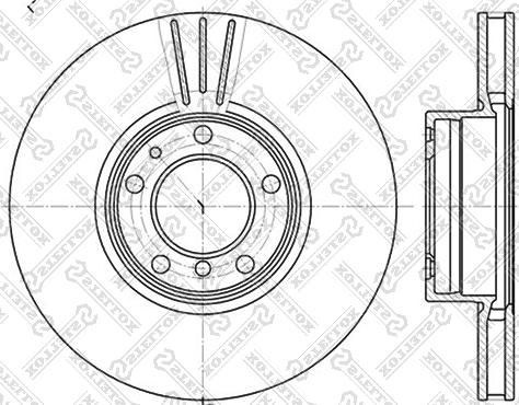 Stellox 6020-1544V-SX - Brake Disc autospares.lv