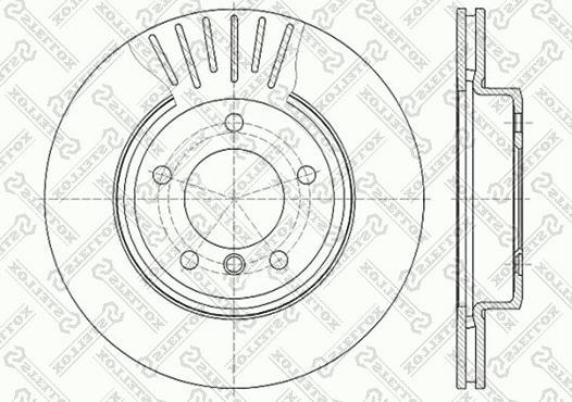 Stellox 6020-1540V-SX - Brake Disc autospares.lv