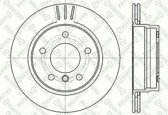 Stellox 6020-1535V-SX - Brake Disc autospares.lv