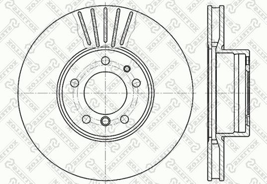 Stellox 6020-1532V-SX - Brake Disc autospares.lv