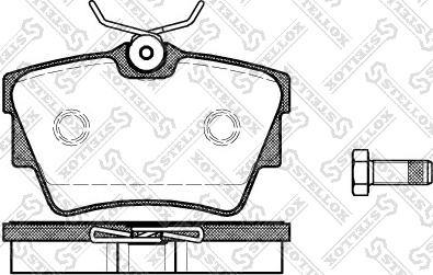 Stellox 602 010B-SX - Brake Pad Set, disc brake autospares.lv