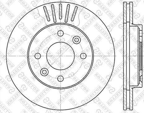 Stellox 6020-3909V-SX - Brake Disc autospares.lv