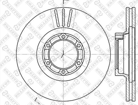 BSF 11037V - Brake Disc autospares.lv