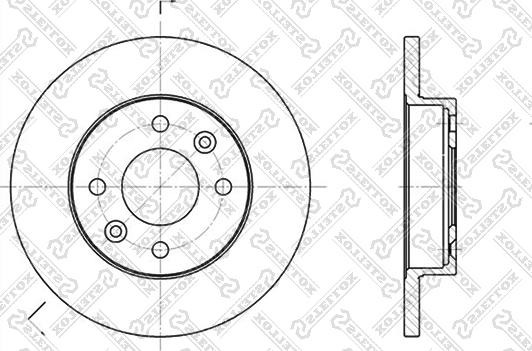 Stellox 6020-3908-SX - Brake Disc autospares.lv