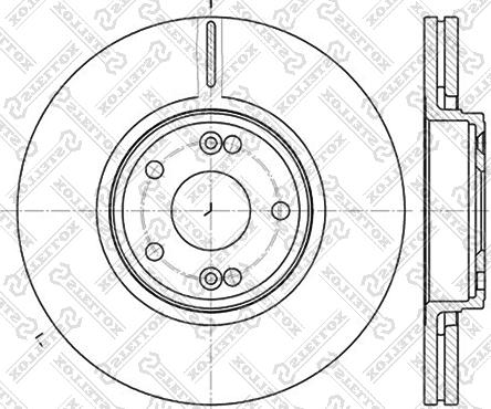 Stellox 6020-3932V-SX - Brake Disc autospares.lv