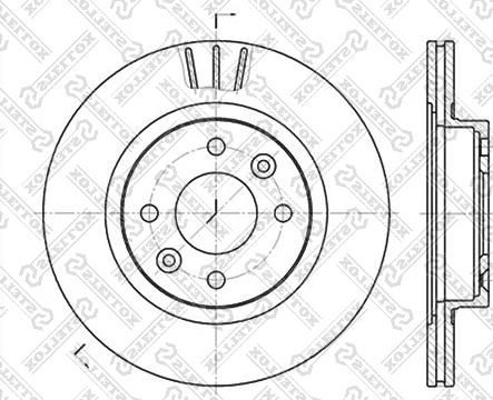 Stellox 6020-3922V-SX - Brake Disc autospares.lv