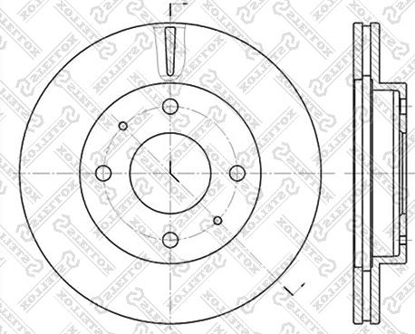 Stellox 6020-3403V-SX - Brake Disc autospares.lv