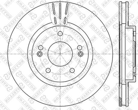 Stellox 6020-3415V-SX - Brake Disc autospares.lv