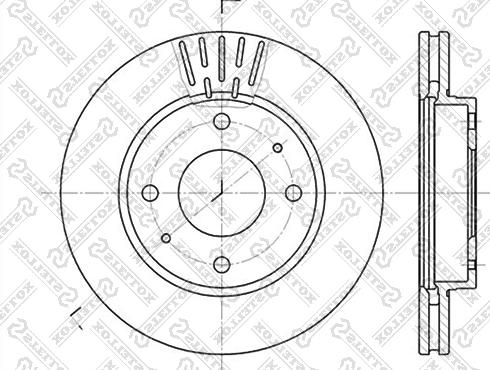 Stellox 6020-3411V-SX - Brake Disc autospares.lv