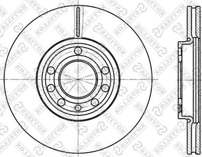 Stellox 6020-3645V-SX - Brake Disc autospares.lv