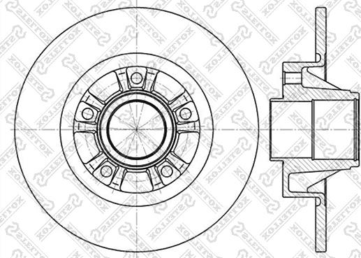 Stellox 6020-3658-SX - Brake Disc autospares.lv