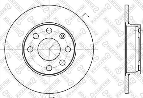 Stellox 6020-3605-SX - Brake Disc autospares.lv