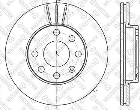 Stellox 6020-3608V-SX - Brake Disc autospares.lv