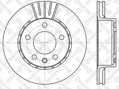 Stellox 6020-3611V-SX - Brake Disc autospares.lv