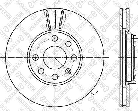 Stellox 6020-3629V-SX - Brake Disc autospares.lv