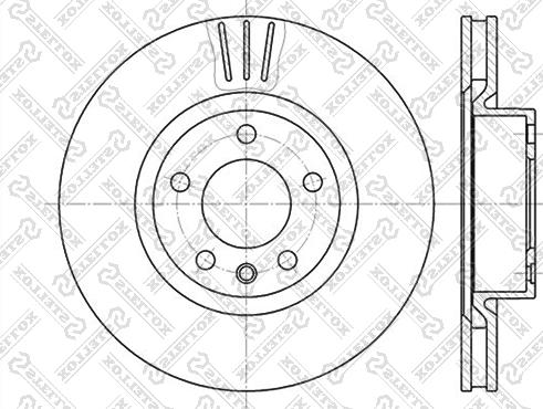 Stellox 6020-3622V-SX - Brake Disc autospares.lv