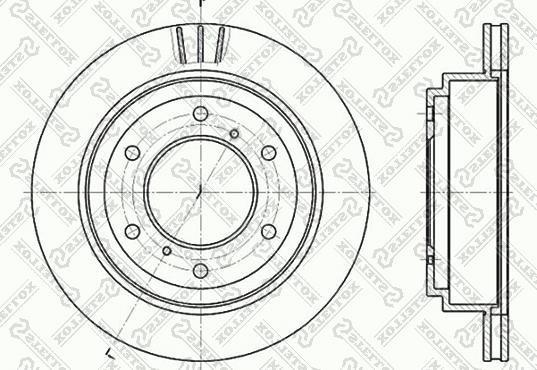 Stellox 6020-3041V-SX - Brake Disc autospares.lv