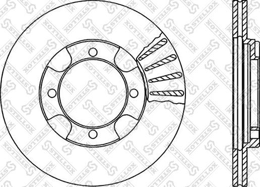 Stellox 6020-3011V-SX - Brake Disc autospares.lv