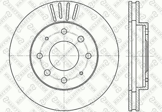 Stellox 6020-3025V-SX - Brake Disc autospares.lv