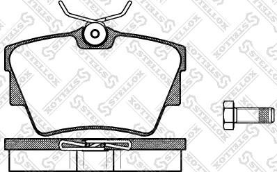 Stellox 602 030L-SX - Brake Pad Set, disc brake autospares.lv