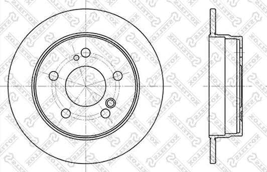 Stellox 6020-3307-SX - Brake Disc autospares.lv