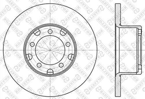 Stellox 6020-3311-SX - Brake Disc autospares.lv