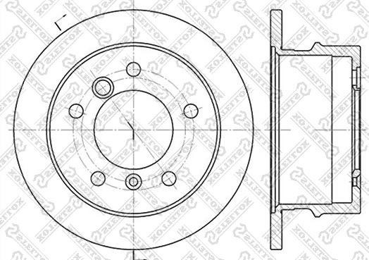 Stellox 6020-3337-SX - Brake Disc autospares.lv