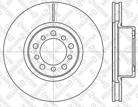 Stellox 6020-3324V-SX - Brake Disc autospares.lv