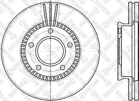 Stellox 6020-3243V-SX - Brake Disc autospares.lv