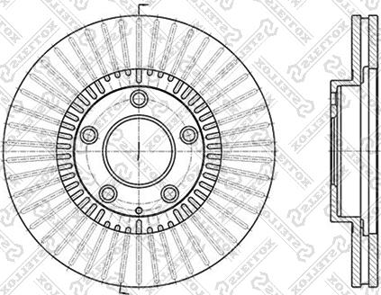 Stellox 6020-3247V-SX - Brake Disc autospares.lv