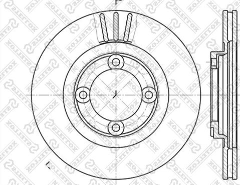 Stellox 6020-3219V-SX - Brake Disc autospares.lv