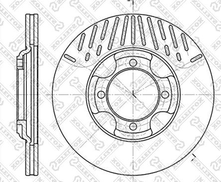 Stellox 6020-3216V-SX - Brake Disc autospares.lv